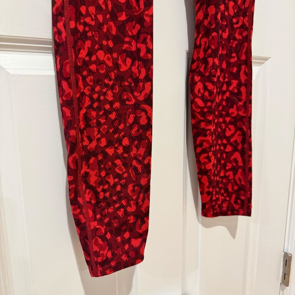Red Cheetah Print Joy Lab Workout Leggin - Size Small - Picture 3 of 5